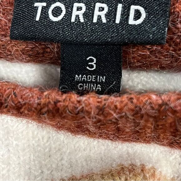 Torrid Multicolor Knit short sleeve plus size Sweater - Picture 7 of 12